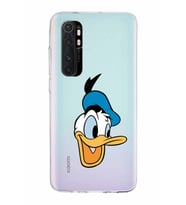 Xiaomi Mi Note 10 Lite Uyumlu Kapak Donald Duck Tasarımlı Şeffaf Silikon Kılıf