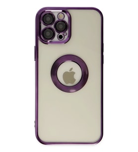 Newface Apple iPhone 12 Pro Kılıf Slot Silikon - Mor