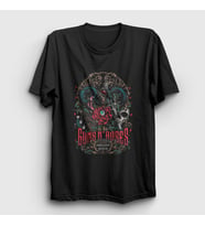 Presmono Unisex Siyah London Guns N' Roses Rock T-Shirt 424101tt