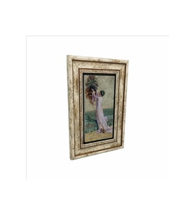 Vazo Yerleştiren Kız (Osman Hamdi Bey) Baskılı Taş Tablo 20x30