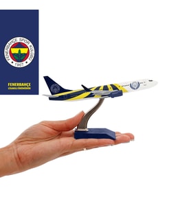 Zekupp Boeing 737-800 1/250 Ölçek Fenerbahçe Lisanslı Sarı Lacivert Tasarım Maket Uçak  (UCK0200)