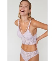 Liona Dantelli Ekru Bralet Takım (Lila)