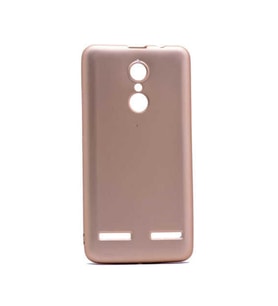 Lenovo K6 Note Uyumlu Kılıf Zore Premier Silikon Kapak (Gold)