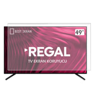 REGAL 49R6520T TV EKRAN KORUYUCU - Regal 49" inç Tv Ekran Koruyucu Şeffaf Paneli