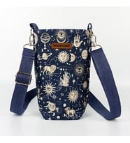 Woodycord 1 Litrelik Matara Kılıfı Su Şişesi Taşıma Çantası Matara ve Termos Kılıfı Astroloji (Çok Renkli)
