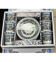 OSMANLI DESENLİ 6 LI KAHVE FİNCAN TAKIMI