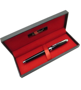Signator® T551 Siyah Krom Roller Kalem  İsme Özel Kalem  Hediyelik Kalem (Karışık)