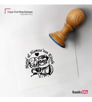 Sevgili Yukarı Bak Kişiye Özel Kitap Damgası Kitap Mührü Kaşe Kitap Mühür Özel Damga 419