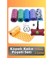 #KakaPoşeti Köpek Kaka Poşeti Seti Taşıma Çantalı Pratik Dışkı Torbası Hijyenik Pratik Dışkı Torbası