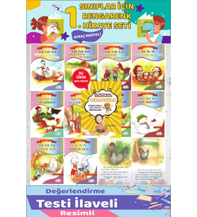 1.Sınıf Sevimli Hikayeler Seti-16 Sayfa (Hızlı Okuma Kitabı Hediyeli)