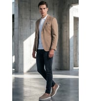 Camel 6 Drop Slim Fit Pamuklu Ceket 1002260126