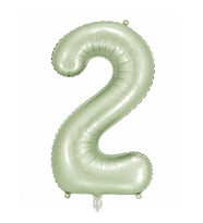 2 Rakam Folyo Balon Yeşil Rengi (76 cm)