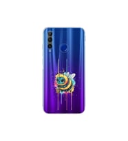 Honor 20 Lite ile uyumlu Splash arı tasarımlı şeffaf silikon kılıf