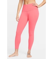 Nike Yoga Dri-Fit High-Rise 7/8 Yüksek Bel Toparlayıcı Kadın Tayt Pembe