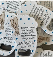 Kişiye Özel Organizasyon Baby Shower Bebek İçin Hediyelik Magnet Hediye Ayak Açacak