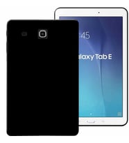 Samsung Galaxy Tab E SM T560 Uyumlu Rubber Yıkanabilir Silikon Kılıf (Siyah)