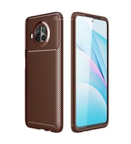 Xiaomi Redmi Note 9 Pro 5G Kılıf Esnek Soft Karbon Tasarım Legion Serisi (Kahverengi)