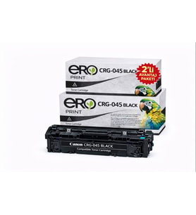 045BK / Canon i-SENSYS LBP-612C Çipli Siyah Muadil Toner - 2'li Avantaj Paket