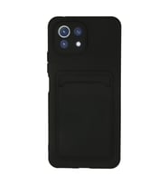 Xiaomi Mi 11 Kılıf Kelvin Kartvizitli Silikon - Siyah