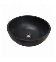Sipahi Marble Bazalt Siyah Mini Çanak Lavabo