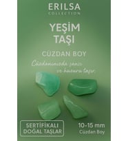 Sertifikalı Yeşim Taşı Kütle 10-15 mm Cüzdan Boy – Şans Huzur ve Bereket Taşı (Çok Renkli)