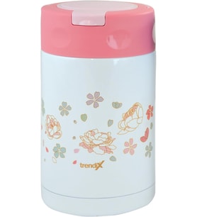 Çelik İçli Termos 500 Ml Pembe Çelik Kaşık İle Tx-6129