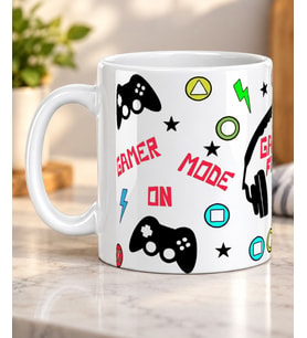 Gamer Fuel Yazılı Oyun Kumandalı Oyuncu Severlere Hediye Porselen Kupa Bardak