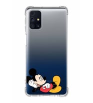 Samsung Galaxy M31s  Köşe Korumalı Antişok Kapak Mickey Mouse Tasarımlı Şeffaf  Kılıf