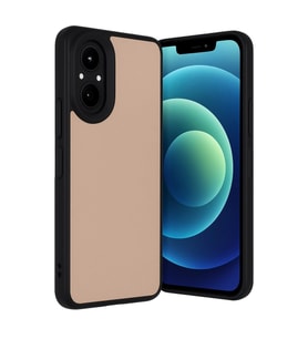 Realme 12 Lite Kılıf Aras Deri Kapak - Pudra