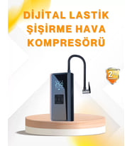 Led Fenerli Ve Sos Işıklı Çok Fonksiyonlu Hava Kompresörü