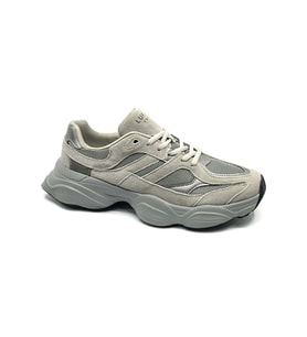 Lufian Mark Erkek Sneaker Spor Ayakkabı (Gri)