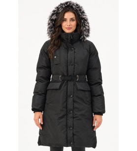 Dewberry Kadın %100 Polyester Kaban Siyah Z9774 Günlük Dış Giyim, Kazak ve Gömlek Kombini, Seyahat Gardırobu