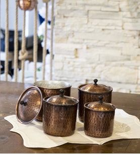 BAKIR BAHARAT TAKIMI ÇEKİÇ DÖVMELİ OKSİTLİ RENK (4'LÜ)