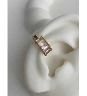 Özel Seri Baget Taşlı Gold Earcuff