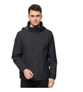 Jack Wolfskin Stormy Point 2L Outdoor Ceketi Siyah