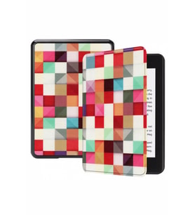 Amazon Kindle Paperwhite 4 E-Kitap Okuyucu Kılıfı kareli karışık