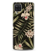 Kılıfland Samsung Galaxy A12 Kılıf Silikon Resimli Kapak Forest Flowers Stok 921