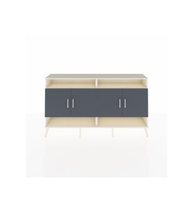 Arges Konsol 6 Raflı 4 Kapaklı 176x30x99 Aytaşı-Antrasit