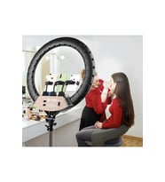 22 Inç 56cm 100w Mega Boy Ring Light Led Halka, Kuaför Ve Makyaj Çekim Işığı