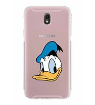 Samsung Galaxy J7 Pro  Kamera Korumalı Kapak Donald Duck Tasarımlı  Şeffaf  Kılıf