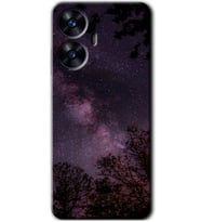 Realme C55 Kılıf HD Desen Baskılı Kılıf - Gece Galaksi