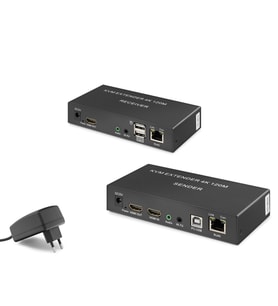 Hdmi Kvm Extender 4K 120 M - Siyah HDX1306