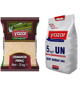 Yazar Osmancık Pirinç 5 Kg. + Un 5 Kg.