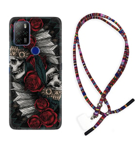 Omix X300 X500 X400 X600 X700 Kılıf Boyun Asklı Rasta Silikon Skull Rose 1673
