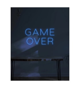 GAME OVER Yazılı Neon Tabela