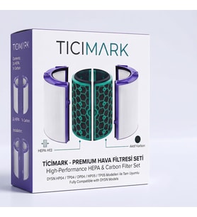Ticimark Model HP04, HP05, TP04, TP05, DP04 Dyson Hava Temizleyiciler ile tam uyumlu Hepa filtre.
