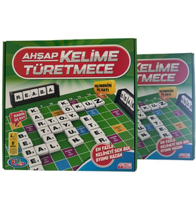 Ahşap Kelime Üretme Oyunu  Dil Gelişimi ve Zeka Geliştirici Eğitici Oyun