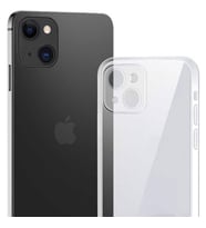 Eonaks Apple iPhone 13 Uyumlu Şeffaf Kamera Korumalı Silikon Kılıf Arka Kapak