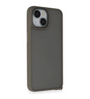 Apple iPhone 14 Kılıf Elegant Kapak - Titan Gri