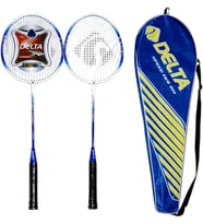 Unisex Çantalı Çiftli Badminton Seti (Çift) Dvr 801, Mavi, Tek Beden